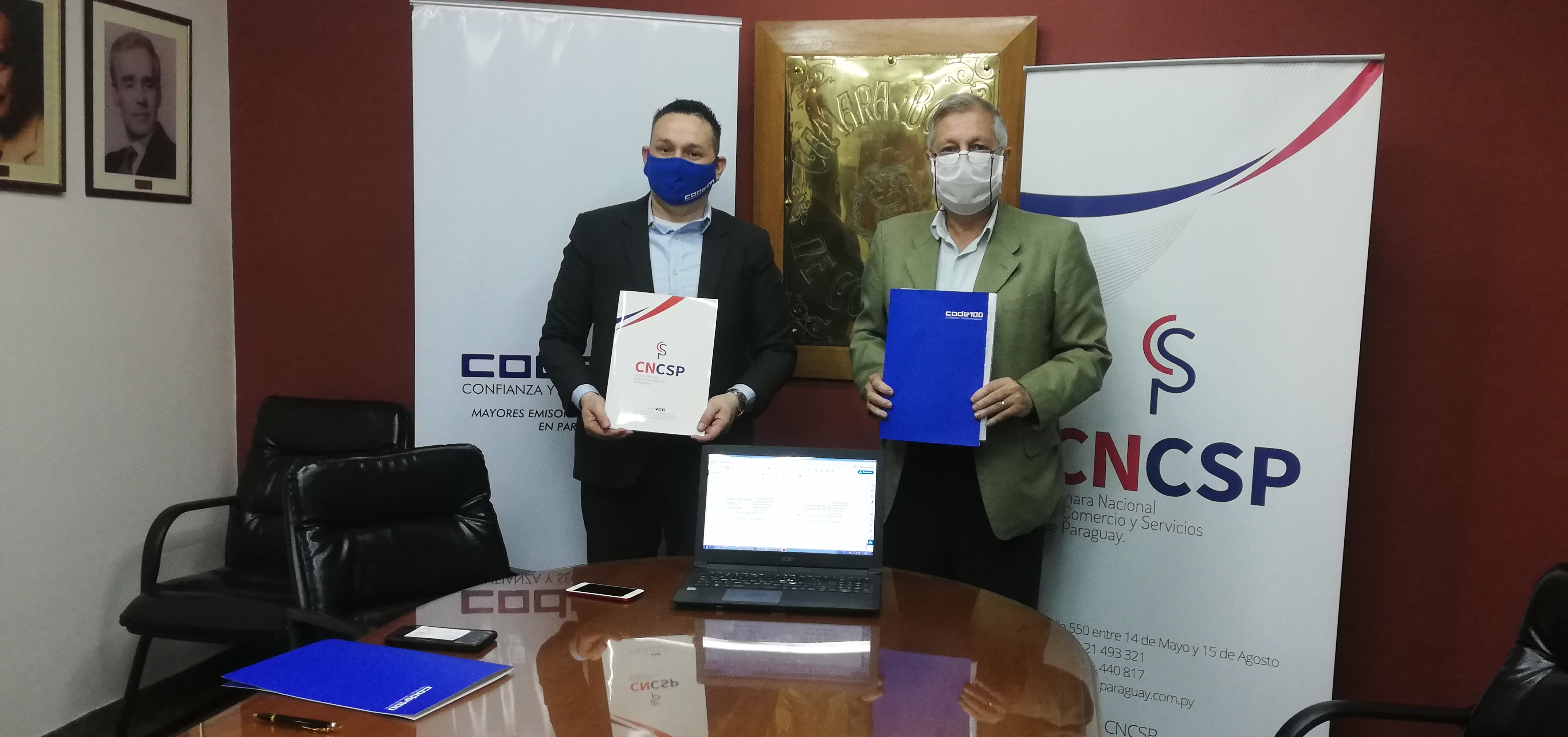 CNCSP potenciará la implementación de Firma Digital tras convenio con CODE 100 SA