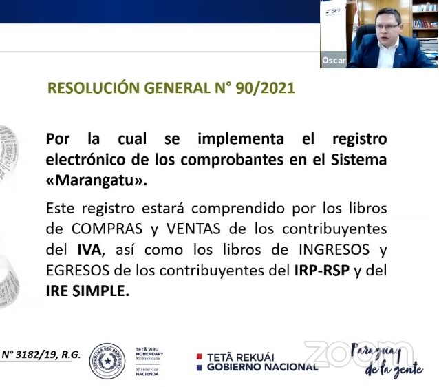 Charla con el Viceministro de la SET sobre la Res. Nº 90/2021