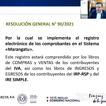 Charla con el Viceministro de la SET sobre la Res. Nº 90/2021