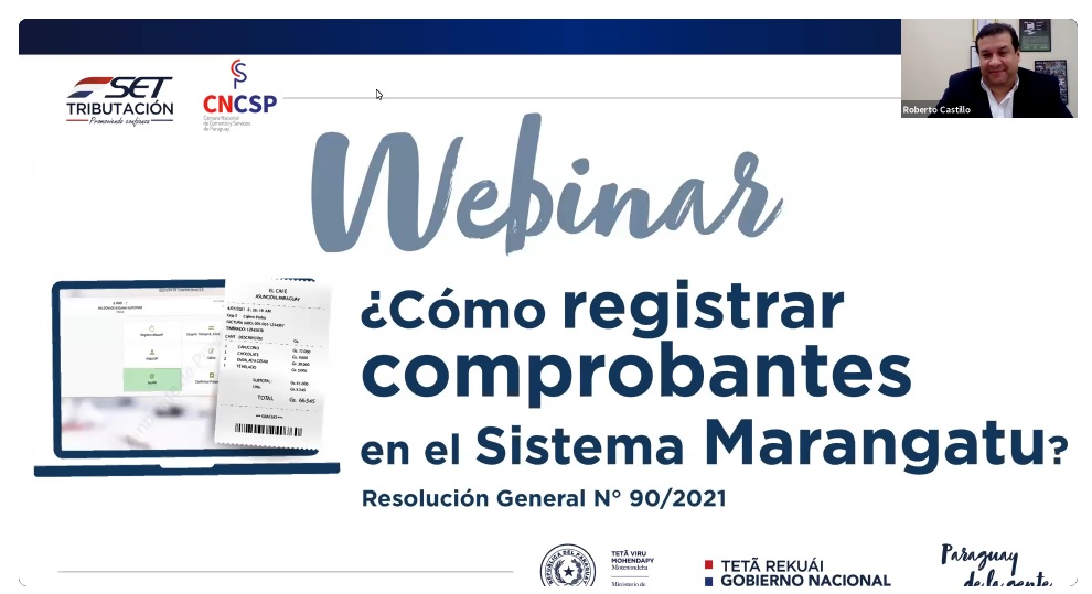 Registro de comprobantes en el Sistema Marangatu