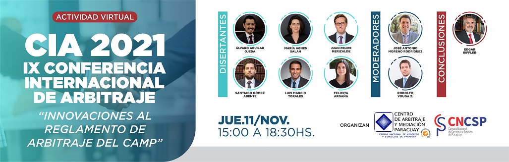 IX Conferencia Internacional de Arbitraje se desarrollará en el mes de noviembre