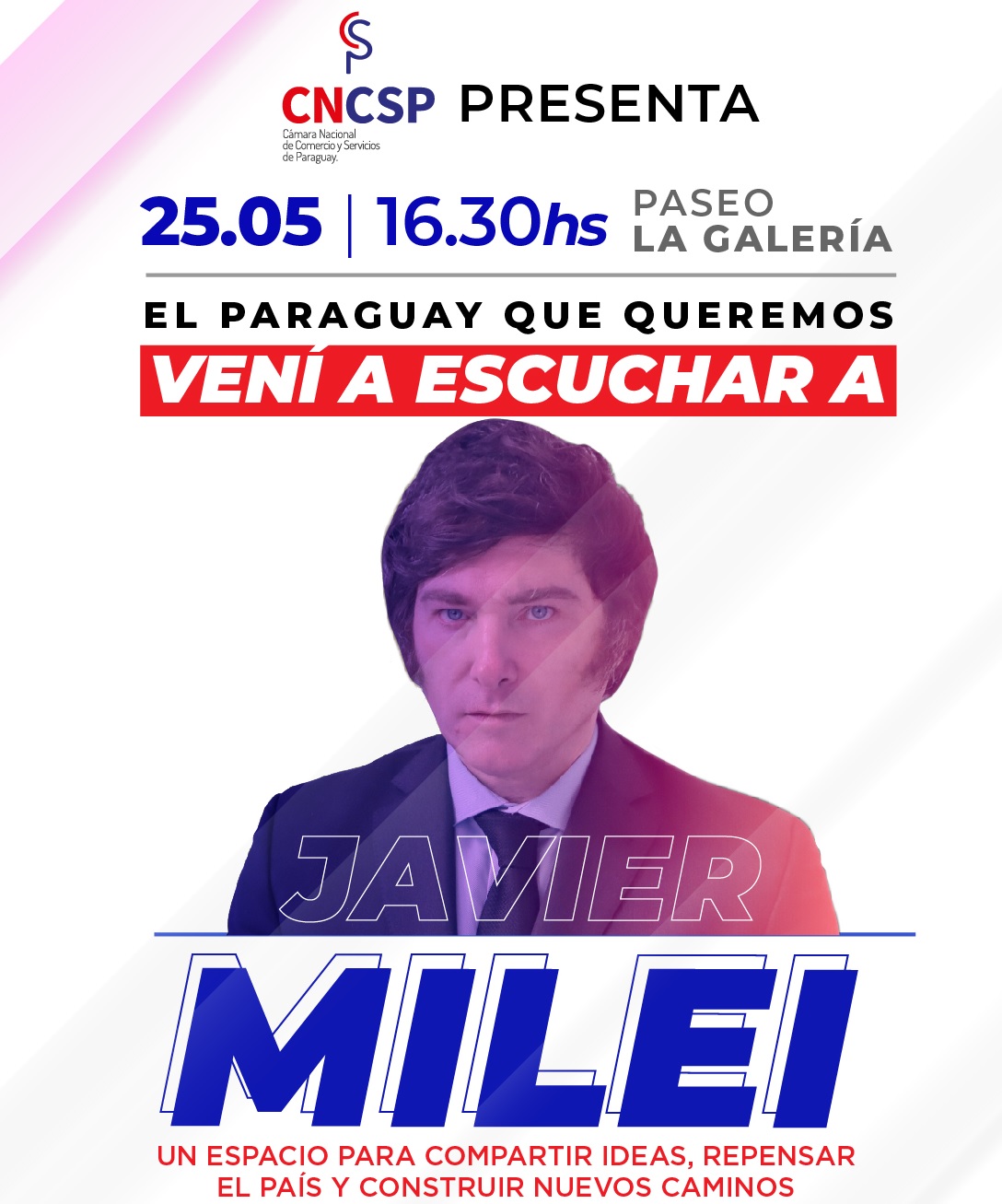 Javier Milei en Paraguay