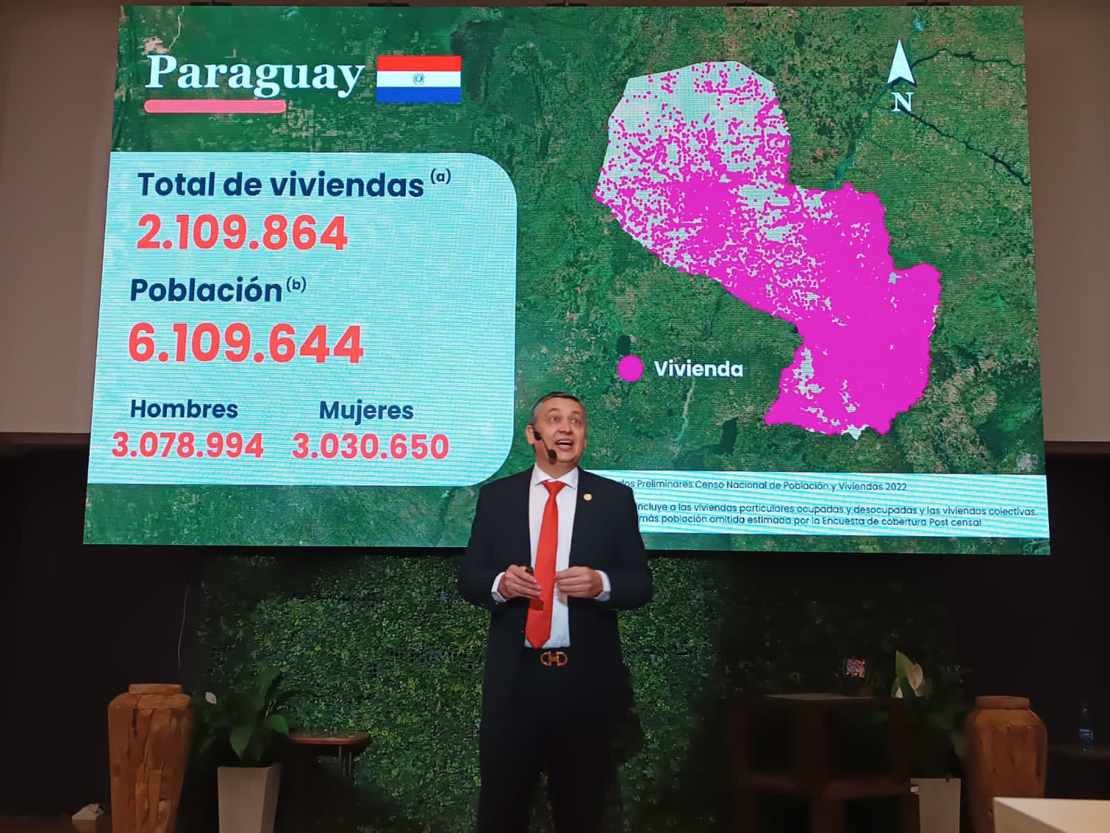 Fueron develados los primeros resultados del Censo Nacional de Población y Viviendas